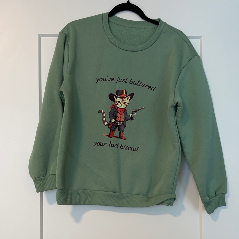 Green Graphic Sweater